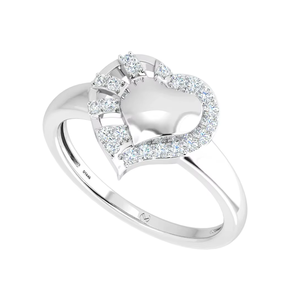 Anillo de Lujo con Diseño de Alma Gemela para Mujer en Oro Sólido de 14K con 21 Diamantes Redondos Naturales de Talla Brillante para Uso Diario - Product Image 1