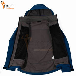 Nueva tendencia, chaqueta Softshell de diseño personalizado, chaqueta Softshell de tela de poliéster con bolsillos con cremallera - Product Image 3