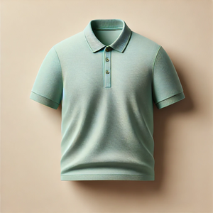 Traje de otoño para hombres de talla grande de algodón tejido para Polos rayas con botones etiqueta personalizada camisas deportivas de longitud corta Printe - Product Image 4