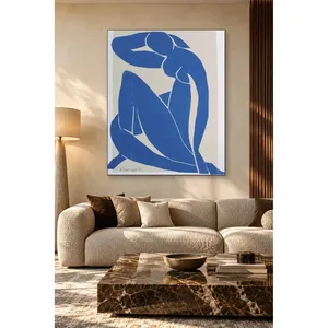 Impression sur toile découpée Fida Matisse Blue Nude - Product Image 4