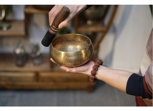 Vente en gros bol chantant du népal, Yoga méditation bouddha son bol en cuivre pur son bol de guérison décoration - Product Image 3