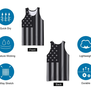 <b>Mens</b> 3D Print Tank Top 100 % Cotton Breathable Sleeveless Tanktop For Gym Training Workout Fitness Casual Summer Wear Plus Size - Product Image 6