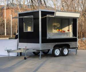 Remorque mobile extérieure de nourriture Chariot mobile d'usine de nourriture de rue Camion mobile de nourriture en vente Acier personnalisé - Product Image 1