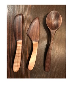 Cuillère à dessert écologique et réutilisable pour yaourt Cuillères à soupe, thé, café Cuillère de service japonaise en bois, miel - Product Image 1