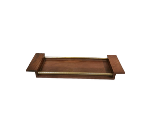 Bandeja para servir de madera con acabado natural, regalo elegante para el uso de la Mesa de Ramadán en el hogar y el hotel - Product Image 3