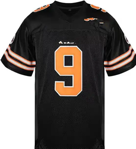 Vente en gros uniformes de football américain en polyester court ensembles de chemises de sport respirantes à séchage rapide techniques de sublimation grande taille - Product Image 4