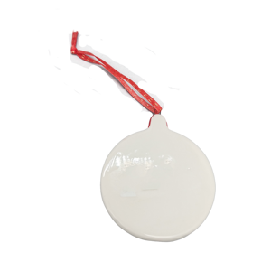 Adorno Navideño de Cerámica con Forma de Trineo de Papá Noel, Estilo Clásico, Impresión a Todo Color, Pintado a Mano, con Puntos Glaseados, para Colgar - Product Image 2