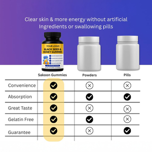 วิตามิ<span class=keywords><strong>น</strong></span>กัมมี่<span class=keywords><strong>น</strong></span>้ำผึ้งวีแก<span class=keywords><strong>น</strong></span>ผสมน้ำมั<span class=keywords><strong>น</strong></span>เมล็ดดำ แบรนด์ส่วนตัว เสริมภูมิคุ้มกัน บำ<span class=keywords><strong>รุ</strong></span><span class=keywords><strong>ง</strong></span>ข้อต่อ ระบบย่อยอาหาร และช่วยเรื่อ<span class=keywords><strong>ง</strong></span>การเจริญเ<span class=keywords><strong>ติ</strong></span>บโตของเส้น<span class=keywords><strong>ผม</strong></span> - Product Image 4