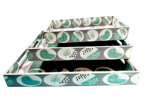 Large Rustic <b>Wooden</b> MDF <b>Serving</b> <b>Tray</b> Eco-Friendly Luxurious Home Decor Food <b>Tray</b> for Outdoor Occasions - Product Image 2