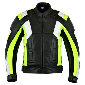 Blouson en cuir pour homme homologué CE, nouveaux protections certifiées pour la conduite à moto - Product Image 2