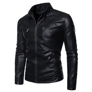 Comfortable casual Leather Jackets For men formal Heavyweight Stylish Trendy Classic <b>coat</b> Blazer Luxury bomber mens jacket - Product Image 2