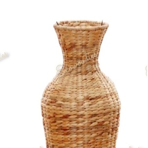 Décoration Jacinthe D'eau Vase En Osier Sculpté À La Main Fleur Décor Vase Pot De Fleur Art Déco Style Décor À La Maison pour Fleurs Artificielles - Product Image 1