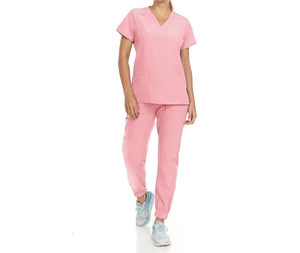 Conjuntos de Uniformes Médicos Transpirables de Poliéster y Spandex para Enfermeras, Ropa de Trabajo Cómoda para el Sector Sanitario, Calidad Premium - Product Image 1