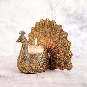 Panier-cadeau en métal en forme de paon, élégant, décoratif, accessoire d'intérieur, pièce d'art artisanale de qualité supérieure, collection festive élégante - Product Image 6