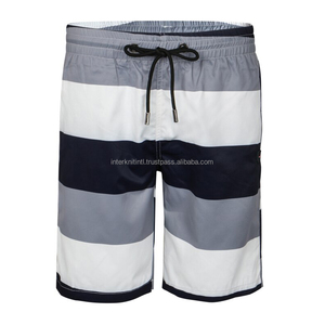 กางเกงชายหาดลายทางคุณภาพสูง แฟชั่นฤดูร้อน กางเกงขาสั้นสไตล์หรูหรา กางเกงขาสั้นสำหรับใส่ในสวนสาธารณะ ขายส่งแบบ OEM - Product Image 3
