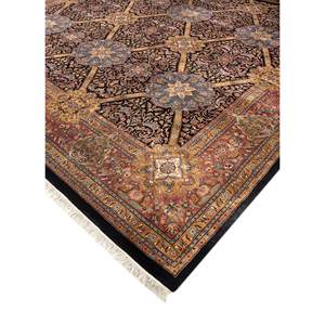 พรมขนสัตว์ถักมือแบบเปอร์เซีย ลายเหรียญสีเบจ-น้ำตาล รูปทรงสี่เหลี่ยมผืนผ้า สำหรับห้องโถง ขนาด 9x12 ฟุต พรมห้องนั่งเล่น หนา 10 มม. รุ่น Pae-5429 - Product Image 2