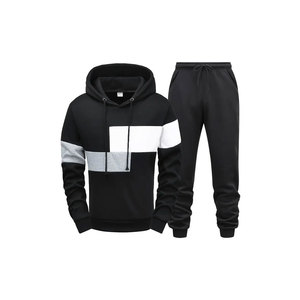 ชุดวอร์มกางเกงขาตรงผ้าขนแกะมีซิปสำหรับผู้ชายชุดวอร์มกางเกงมีฮู้ดและระบายอากาศได้ดี - Product Image 1