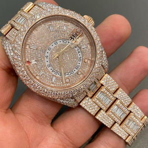 Relojes Hip Hop de lujo, reloj Moissanite personalizado con diseño de moda, probador de diamantes VVS, reloj helado de gama alta - Product Image 1