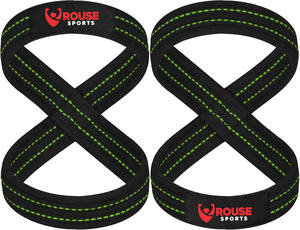 Sangles de musculation personnalisées avec logo antidérapant en forme de 8, réglables, robustes, pour soulever des poids lourds, pour l'entraînement de la force et les squats - Product Image 5