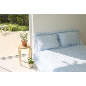 Cream Q 190*230cm Stylish Seersucker Comforter Korean Huvis Duraron Bedding with Cool and Breathable Fabric for <b>Summer</b> - Product Image 3