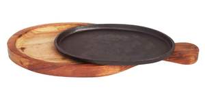 Assiettes de service en bois de vente chaude artisanat indien vaisselle Snack plats assiettes en bois - Product Image 3