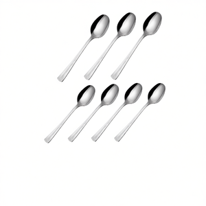 ELITE Juego de cucharas de café de acero inoxidable cromado pulido CVLX90C6 de 6 piezas, 13,1 cm - Product Image 2