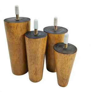 Pieds de canapé en bois massif en vente chaude - Pieds de meubles antidérapants et robustes pour canapé/canapé-lit/lit Prix d'usine en gros - Product Image 1