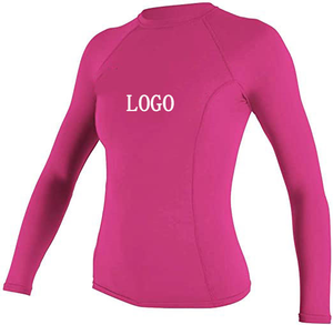 Rash Guard de mujer con estampado personalizado UPF 50 + Skins Rashguards camisas de compresión de manga larga protección UV natación surf Top - Product Image 4
