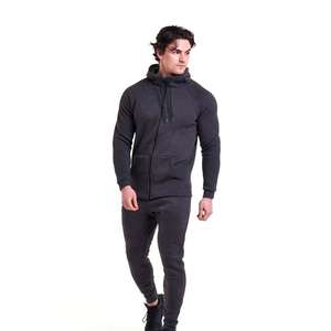 Conjunto Deportivo de Entrenamiento para Hombre de Poliéster de Alta Calidad, Corte Ajustado, Conjunto Deportivo de Invierno, Chándal Liso para Correr, Chándal de Invierno para Hombre - Product Image 2