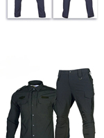 Vêtements de Travail de Sécurité Style 2024, Uniformes de Bureau À Manches Longues Unisexe pour Agents de Sécurité en Polyester/Coton pour Printemps et Automne