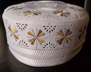 Gorra de oración musulmana de piedra y bordado de alta calidad para hombres de Bangladesh - Product Image 1