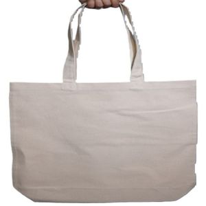 <b>Extra</b> <b>Large</b> 100% Cotton Canvas Shopping Bag Silk Screen <b>Print</b> High Quality Eco-Friendly Reusable Bag for Beach Tote Grocery Use - Product Image 5