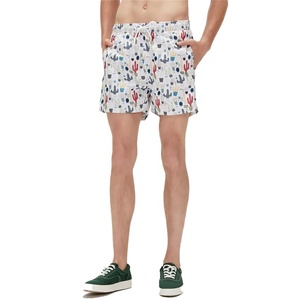 Short de bain uni imprimé en 3D à la mode pour hommes de grande taille avec cordon de serrage élastique - Product Image 4