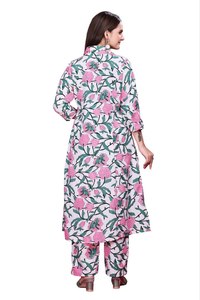 Conjunto de Salwar Kameez Reversible para Mujer, Clásico, de Alia Zain Exports, Cómodo para Uso Diario, Listo para Usar, de Rayón, Estilo Moderno - Product Image 5