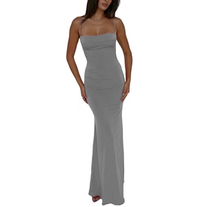 Luxury Sleeveless <b>Halter</b> <b>Dress</b> Ladies Party Gown Maxi Evening <b>Dresses</b> <b>Summer</b> High Waist Women <b>Halter</b> <b>Dress</b> - Product Image 2