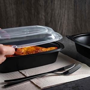 Tapa UCPP de alta claridad sin BPA para contenedores de PP para microondas resistente al calor resistente a fugas comida Pizza hamburguesa patatas fritas - Product Image 1