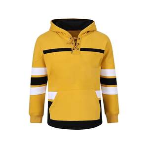 Sudadera con Capucha de Hockey sobre Hielo Winter for State Gold, Unisex, Premium, de Forro Polar, con Cierre de Cordones, Rayas Gruesas, Bolsillo, 100% Orgánico - Product Image 1