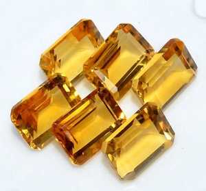Gema Facetada de Citrino Majestuoso - Gemas de Citrino con Corte Esmeralda - Piedra Suelta Natural de Gran Tamaño y Alta Calidad a Precio de Mayoreo - Product Image 4