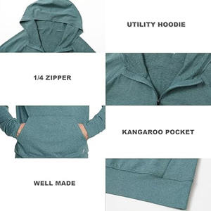 Heavyeight 400gsm เสื้อมีฮู้ดผ้าถักวาฟเฟิลผ้าวาฟเฟิลเนื้อนุ่มใส่เล่นกีฬาไม่มีลาย100 - Product Image 6