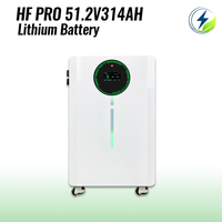 Batterie solaire LiFePO4 8000 cycles 16 kWh 314 Ah 51,2 V avec BMS intelligent CAN et protection IP54 pour systèmes solaires AL-MB512628
