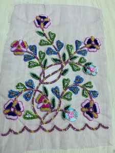 Feishiluo Luxury One-Layer 100% Polyester Lace 3D <b>Flower</b> Bridal Veil Cathedral Style 350cm Long Trim <b>Appliqued</b> Comes Comb - Product Image 3