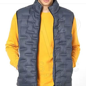 Chaleco acolchado a prueba de viento para hombre de buena calidad al por mayor, chaleco acolchado cálido de invierno con diseño personalizado a la venta - Product Image 2