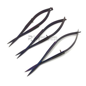 RMI vente chaude violet Plasma ciseaux à sourcils haute qualité en acier inoxydable droit printemps ciseaux outils de beauté durables - Product Image 2