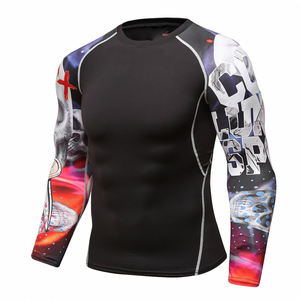 OEM ServicesDesign Mma Rash Guard Digital Sublimation Printed Sportswear Bjj Rashguard avec votre logo pour unisexe Made Pakistan - Product Image 1