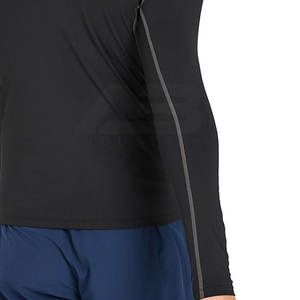 Camisetas de Compresión de Manga Larga para Hombre en Color Sólido - Logotipo Personalizado, Spandex/Poliéster, Secado Rápido y Transpirable, Tallas y Empaque Personalizados - Product Image 4