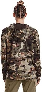 Pull à capuche camouflage léger respirant pour femmes brodé Streetwear poitrine poche zippée capuche réglable pour la chasse en plein air - Product Image 3