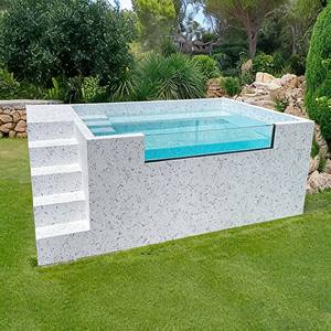 Piscina Contenedor para Niños y Familias, de Fibra de Vidrio, para Patio Trasero, Elevada, con Equipo Completo, Color y Grosor Personalizables - Product Image 3