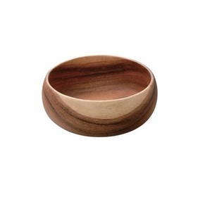 Bol à fruits décoratif de luxe en bois, fait main, pour la décoration de la maison, en bois naturel, pour salades et fruits - Product Image 1