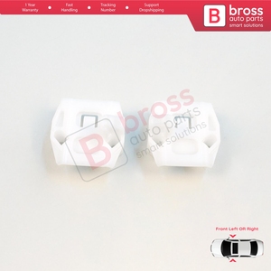 คลิปซ่อมชุดมอเตอร์กระจกหน้าต่าง BWR38+BWR39 รุ่น A+B สำหรับประตูหน้า รถ Golf Bora Jetta MK4 A4 1J Ibiza MK3 6L Coupe 607 ปี 1999-2010 1JM89846 - Product Image 2