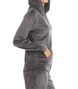 Ensemble de jogging en velours pour homme de qualité supérieure avec tissu en velours chaud, design personnalisable, tailles plus grandes, survêtement à capuche en velours - Product Image 5